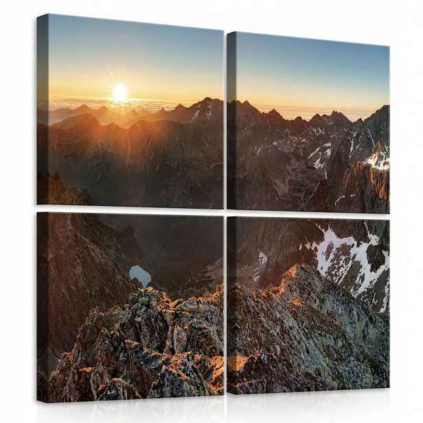 Obraz Na Plátně Plátno 50x50 Hory Tatry Slunce