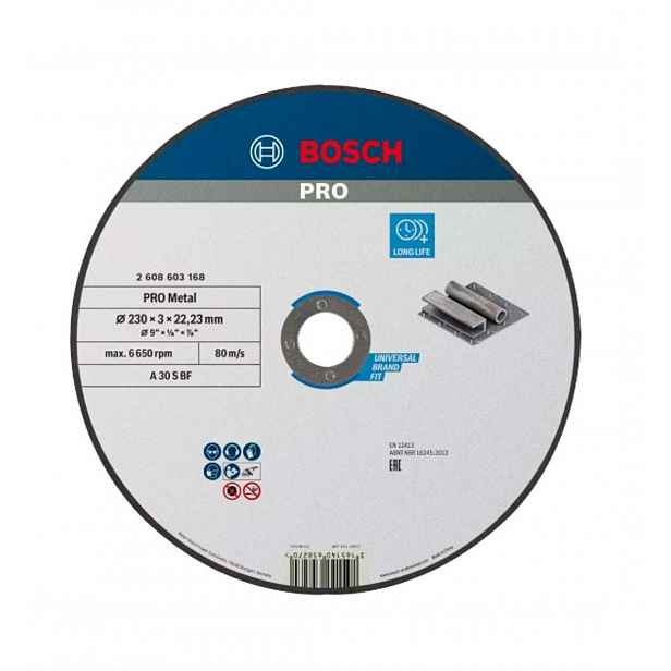 Bosch - Řezný kotouč na kov 230x22,23 mm 2608603168