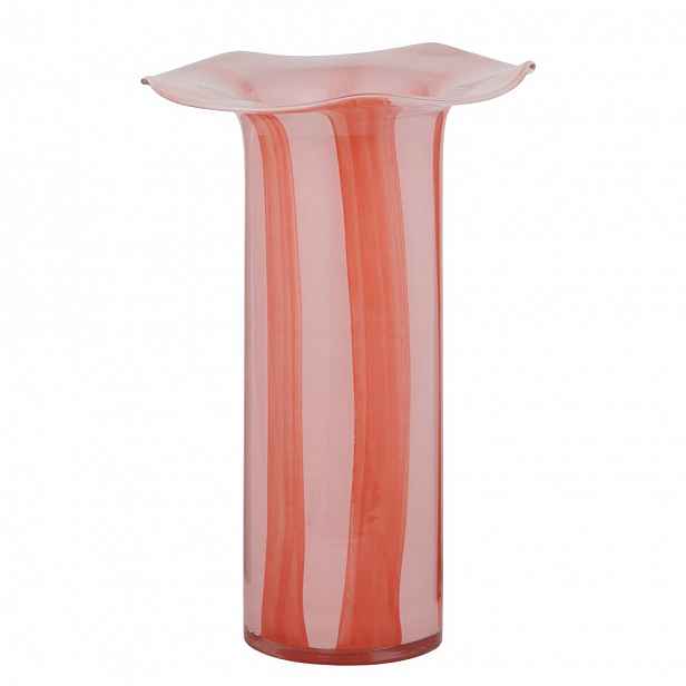 Butlers GLORY Váza 30 cm - růžová/červená