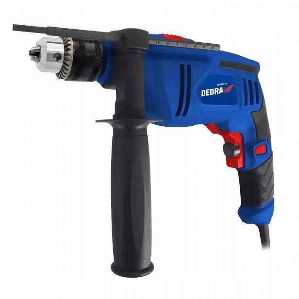 Příklepová vrtačka 700 W klíč 13 mm síťová 0-2300 ot/min Dedra