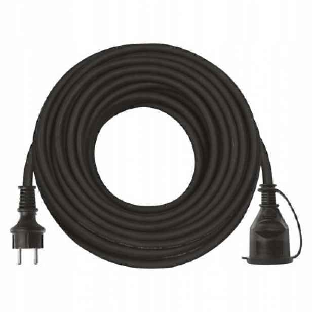 Prodlužovací Kabel na 1 zásuvku 20 m 3×1,5 mm černý Emos