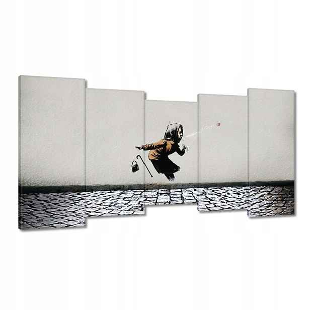 Obrazy 150x80 Banksy Babička Achoo Kicha