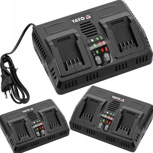 Inteligentní Dvojitá Nabíječka 18V Yato YT-828501 2X4,5A Chlazení