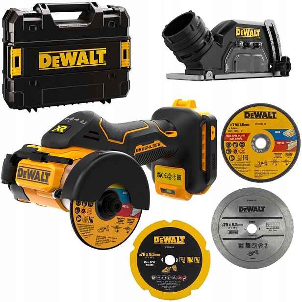 Kompaktní úhlová bruska DeWALT DCS438NT 76 mm