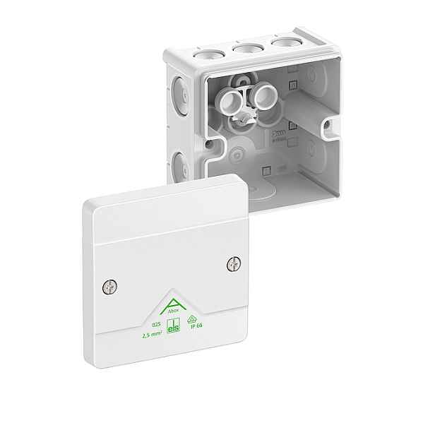 Krabice rozbočovací přisazená Spelsberg Abox 025-L/w 87×87×52 mm