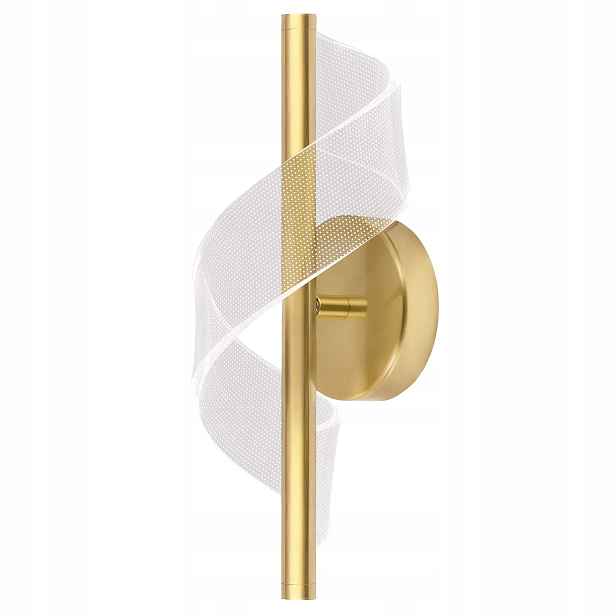 Lampa na nástěnné svítidlo Led Transparentní Zlatá Glamour do obývacího pokoje Ložnice Toolight