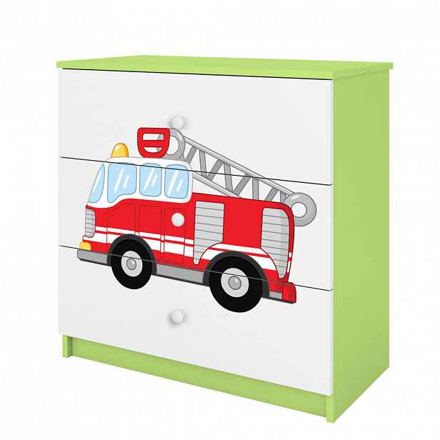 RAUMHIRSCH FURNITURE KOMODA Babydreams Hasičské auto 81/81/41