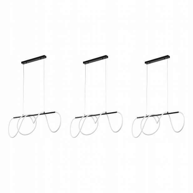 Tk Lighting Sada 3x Závěsné Stropní Svítidlo Led Flexi 45W Integrovaná