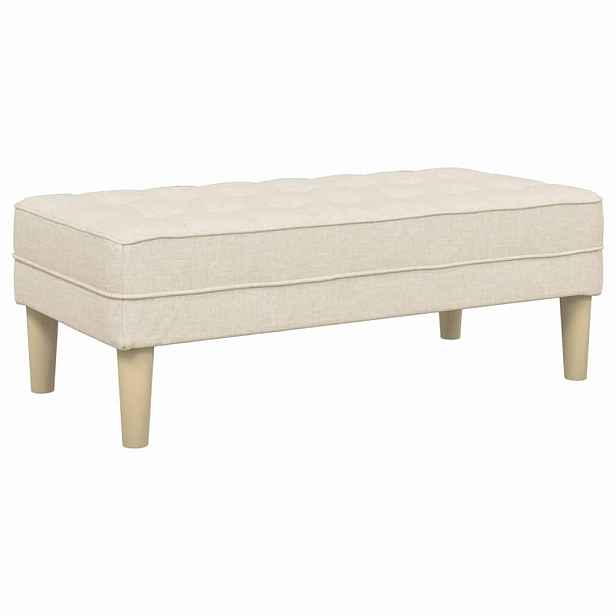 vidaXL lavice s polštářem Tkanina 113 x 57 x 39 cm textil