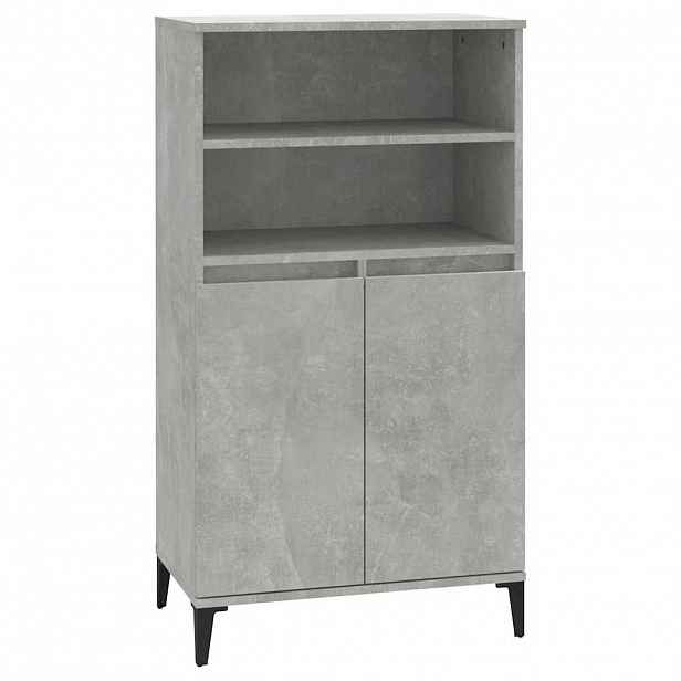 vidaXL Skříň highboard betonově šedá 60 x 36 x 110 cm kompozitní dřevo