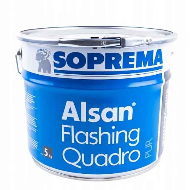 Soprema Alsan Flashing Quadro Polyuretanová Pryskyřice 5KG Ral 7012