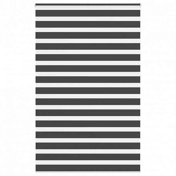 vidaXL Zebra roleta černá 150x230 cm šířka látky 145,9 cm polyester