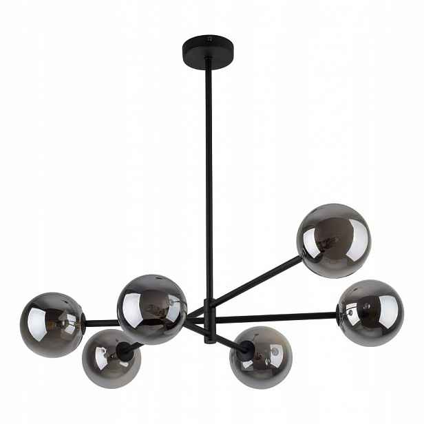 Závěsná stropní lampa Černá Metal Sarius 6xG9 Zwis Moderní Tk Lighting