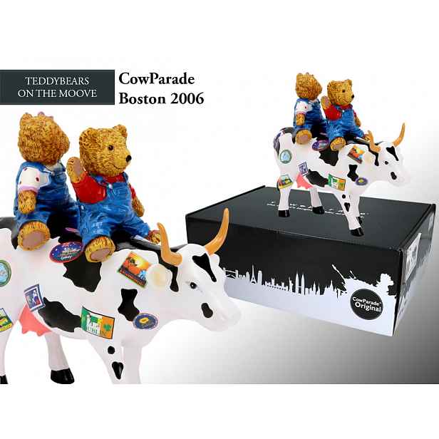 CowParade Boston 2006, Teddybears on the Moove, autor: Juan Andreau.