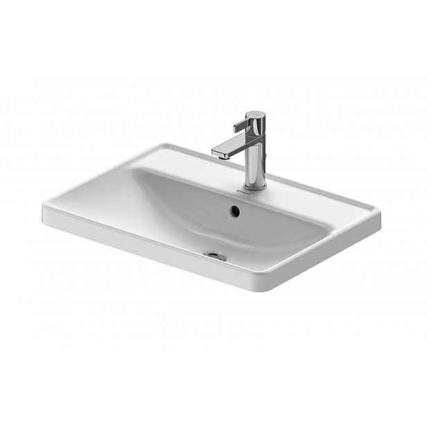 Duravit D-Neo - Umyvadlo zápustné 60x44 cm, 1 otvor pro baterii, bílá 0357600027