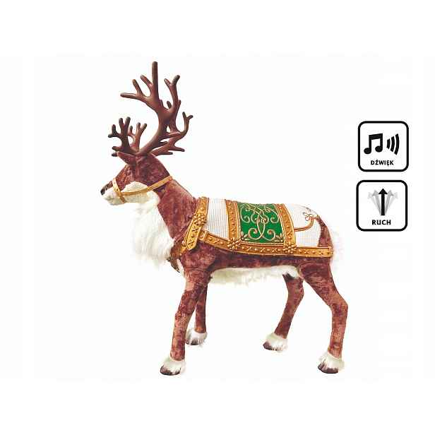 Stojící dekorace Sob Rudolf Vánoce 143 cm