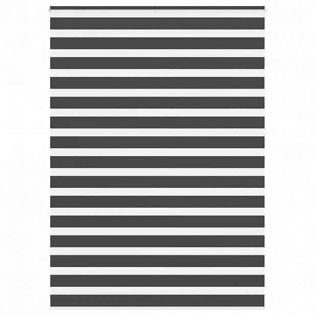 vidaXL Zebra roleta černá 155x230 cm šířka látky 150,9 cm polyester
