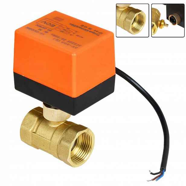 Kulový kohout s elektrickým pohonem Ac 220 V, DN25, závit 1,6 MPa