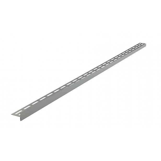 Alca - Lišta pro vyspádování podlahy 1000 mm, levá, výška lemu 14 mm, nerez mat APZ903M/1000
