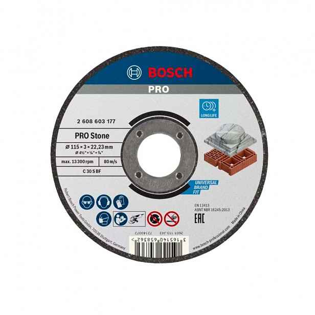 Bosch - Řezný kotouč na kámen 115x22,23 mm 2608603177