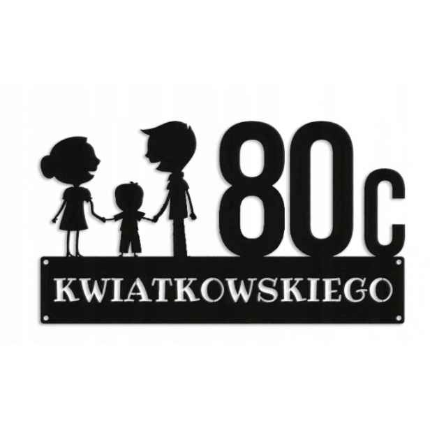 Číslo Na Dům 80 cm Tabule Adresa Ocel 2 mm Grafika 8