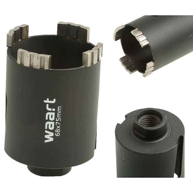 Korunkový Vrták Na Betonu Diamantový Turbo 68 mm Korunka Fréza Pod Plechovky