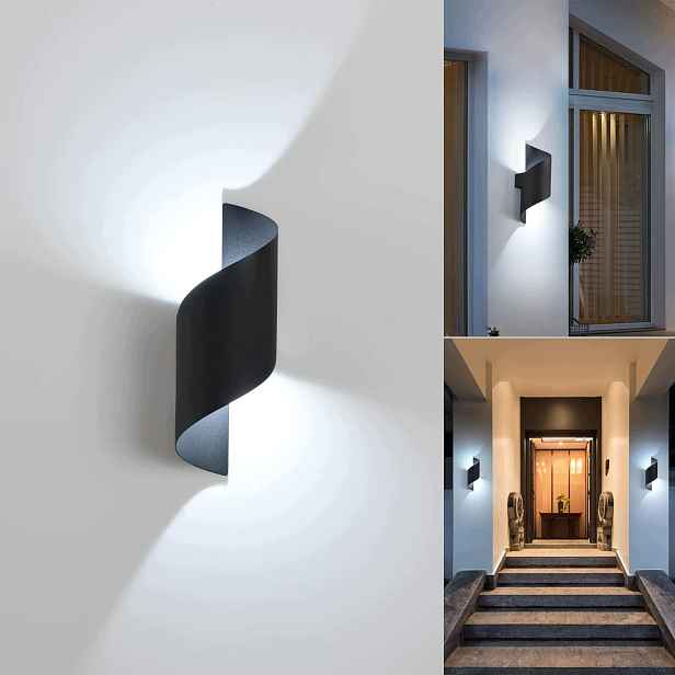 Nástěnná Lampa Nástěnné Led Černá Moderní Chodba Obývací Pokoj 6000K 10W