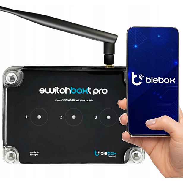Reléový modul switchboxt pro s externí anténou Blebox