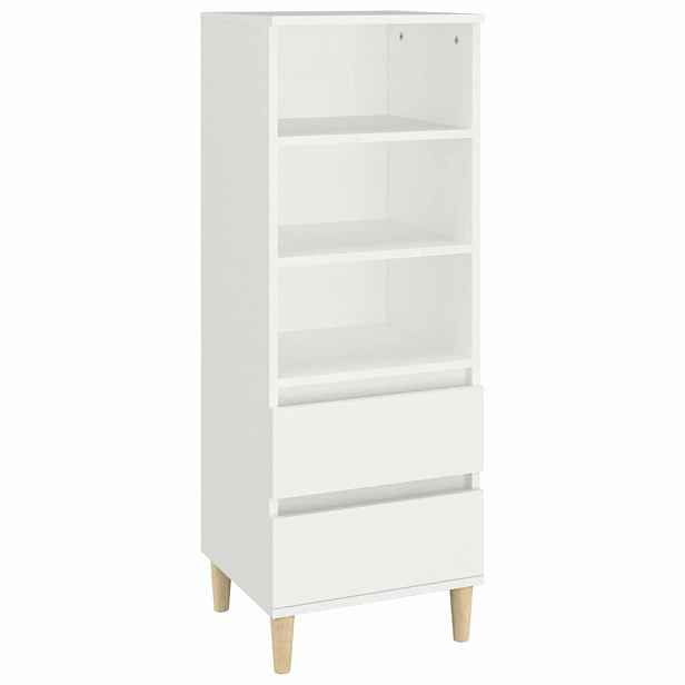 vidaXL Skříň highboard bílá 40 x 36 x 110 cm kompozitní dřevo