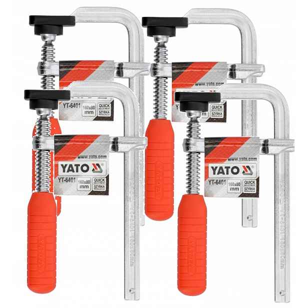 Yato Truhlářská Svěrka Kovaná 160X80MM Sada Svěrek 4X YT-6401 Komplet