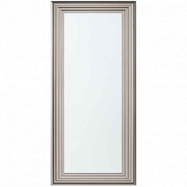 Beliani NÁSTĚNNÉ ZRCADLO stříbrné obdélníkové 50/130 cm Chatain