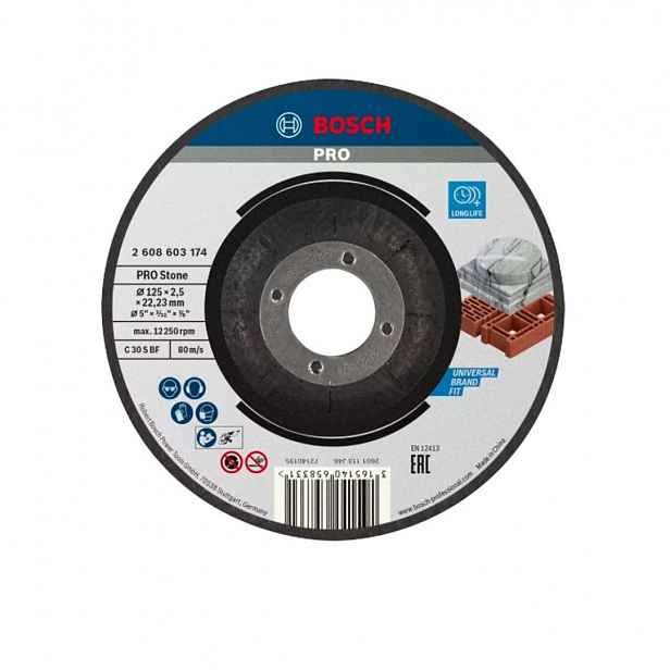 Bosch - Řezný kotouč na kámen 125x22,23 mm 2608603174