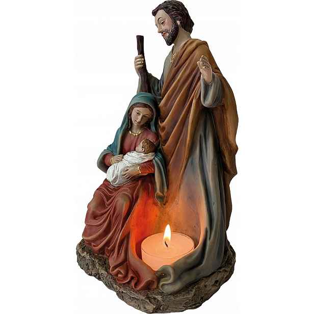 Figurka Svatá Rodina Vánoční *svíčka* Vánoce 21 CM