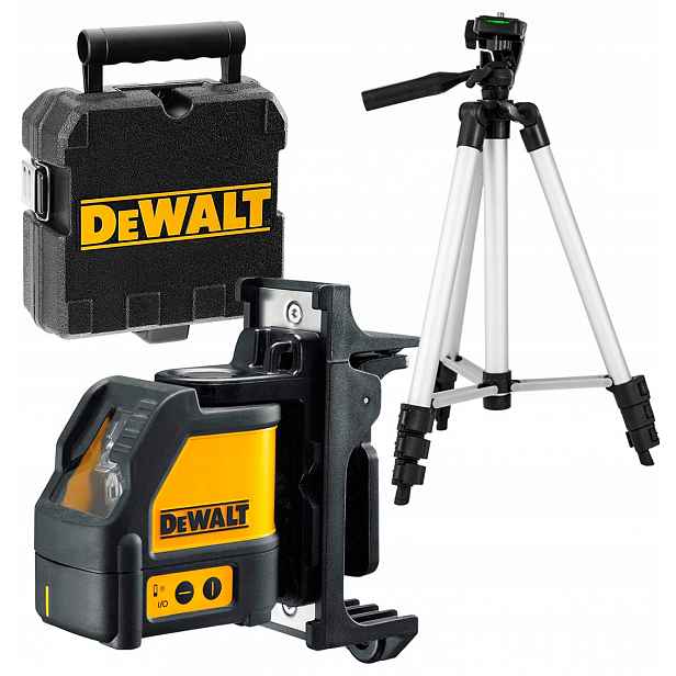 Křížový laser 15 m červený Dewalt DW088K stativ