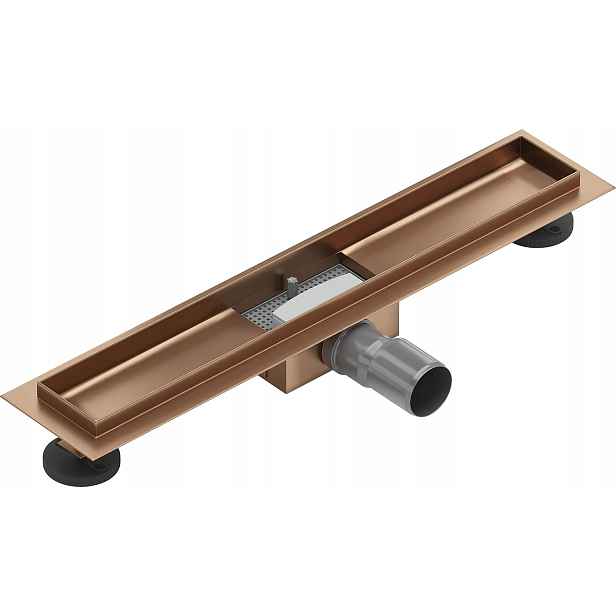 Mexen Flat tělo pro žlabový odtok 60 cm, broušená měď 1C15060