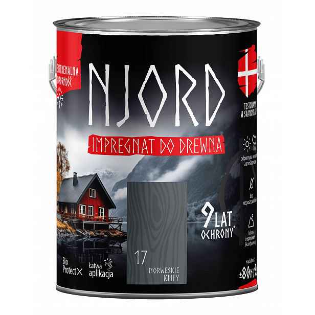 Njord Ochranná A Dekorativní Impregnace Na Dřevo 5 L, Norské Útesy