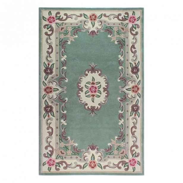 Zelený vlněný koberec Flair Rugs Aubusson, 150 x 240 cm