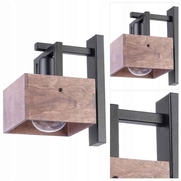 Černá nástěnná lampa Dakota, moderní pohyblivý zdroj nad psací stůl Sigma Lighting