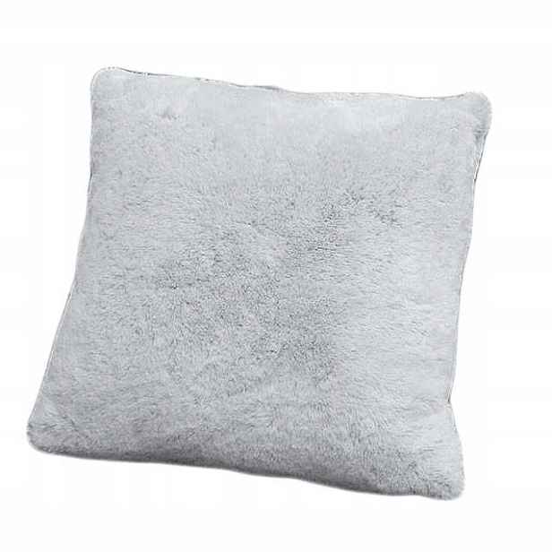 Polštář dekorativní nadýchaná bílá Ozdobná 40x40