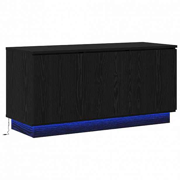 vidaXL Televizní skříň 100 x 38 x 49 cm Černý dub Kompozitní dřevo