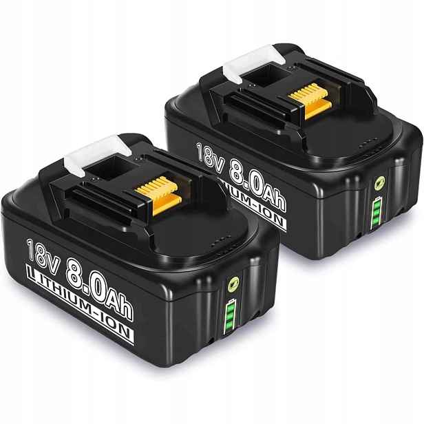 2x Akumulátor baterie Li-ion 18V 8AH pro Makita BL1850 BL1860B BL1840 BL1835