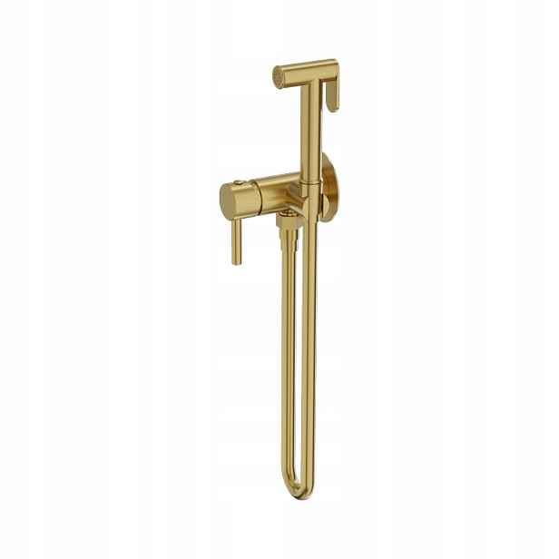 Elegantní podomítková bidetová baterie Orion Brushed Gold do koupelny