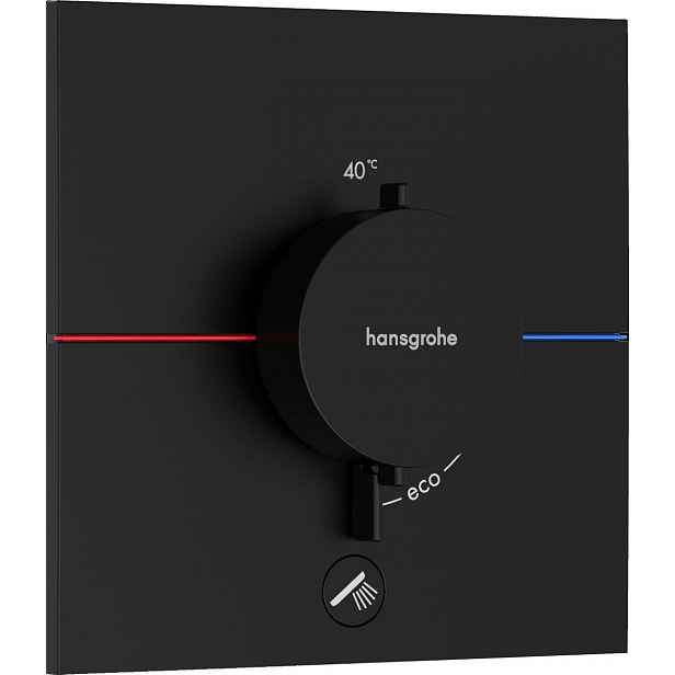 Sprchová baterie Hansgrohe ShowerSelect Comfort E bez podomítkového tělesa matná černá 15575670