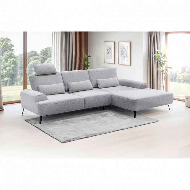 Livetastic ROHOVÁ SEDAČKA, textil, světle šedá