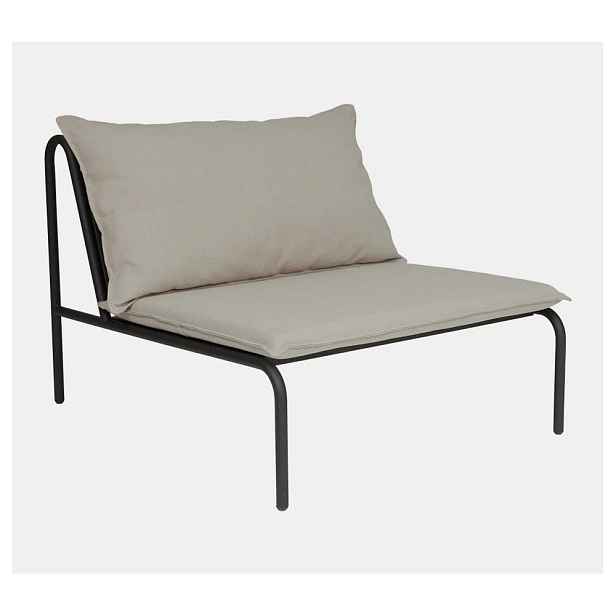Černá/béžová polstrovaná zahradní židle Furi – OYOY Living Design