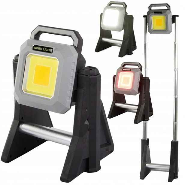 Dobíjecí halogenový reflektor Led Cob s Usb
