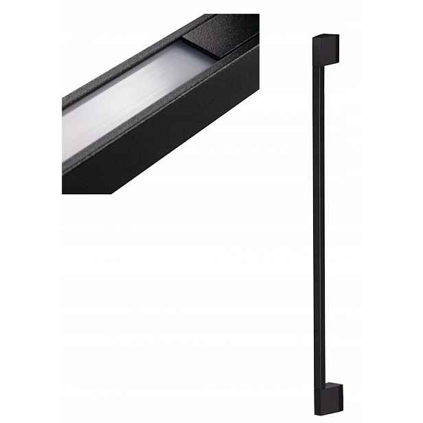 Fasádní Led svítidlo Venkovní lampa Yalte 8W Bílá Teplá 90 cm Černá