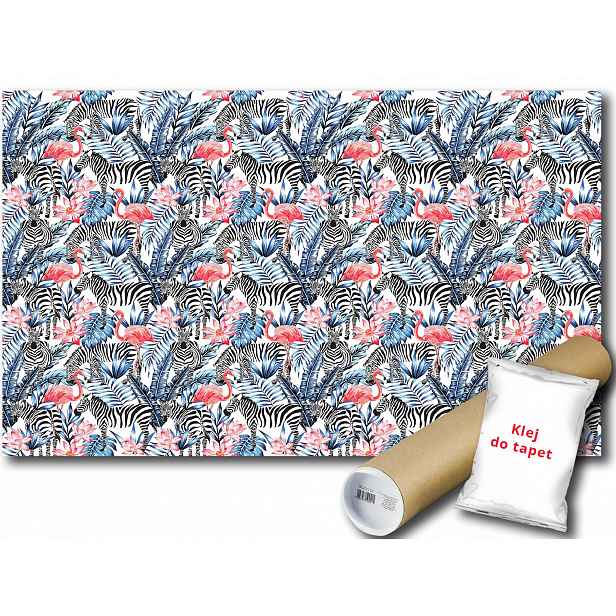 Fototapeta Plameňák Zebra 23D Fxl 208x146 F11084