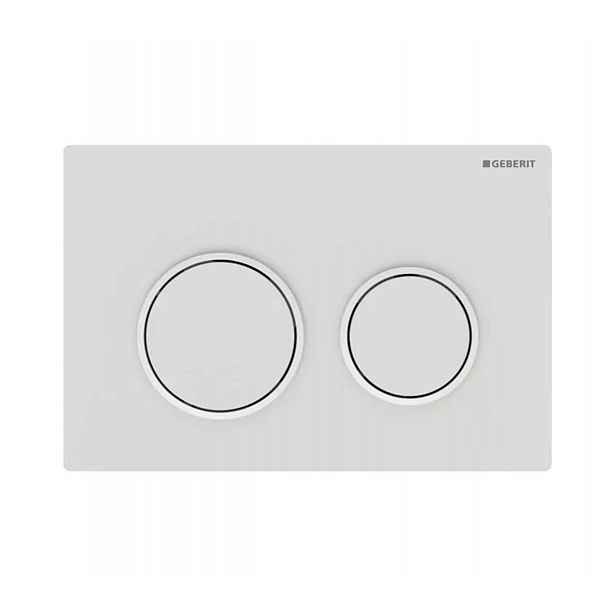 Geberit Omega20 - Ovládání splachování, matná bílá 115.085.01.1