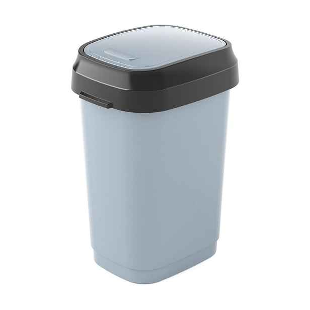 KIS Odpadkový koš Dual Swing Bin S šedý, 10 L